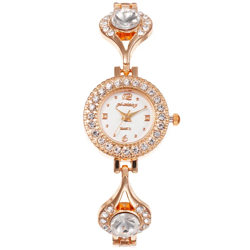 

Ladies Steel Chain Bracelet Bracelet Watch Big Rhinestone Set Diamond Case Fashion Personality Temperament Small Dial Watch Gift