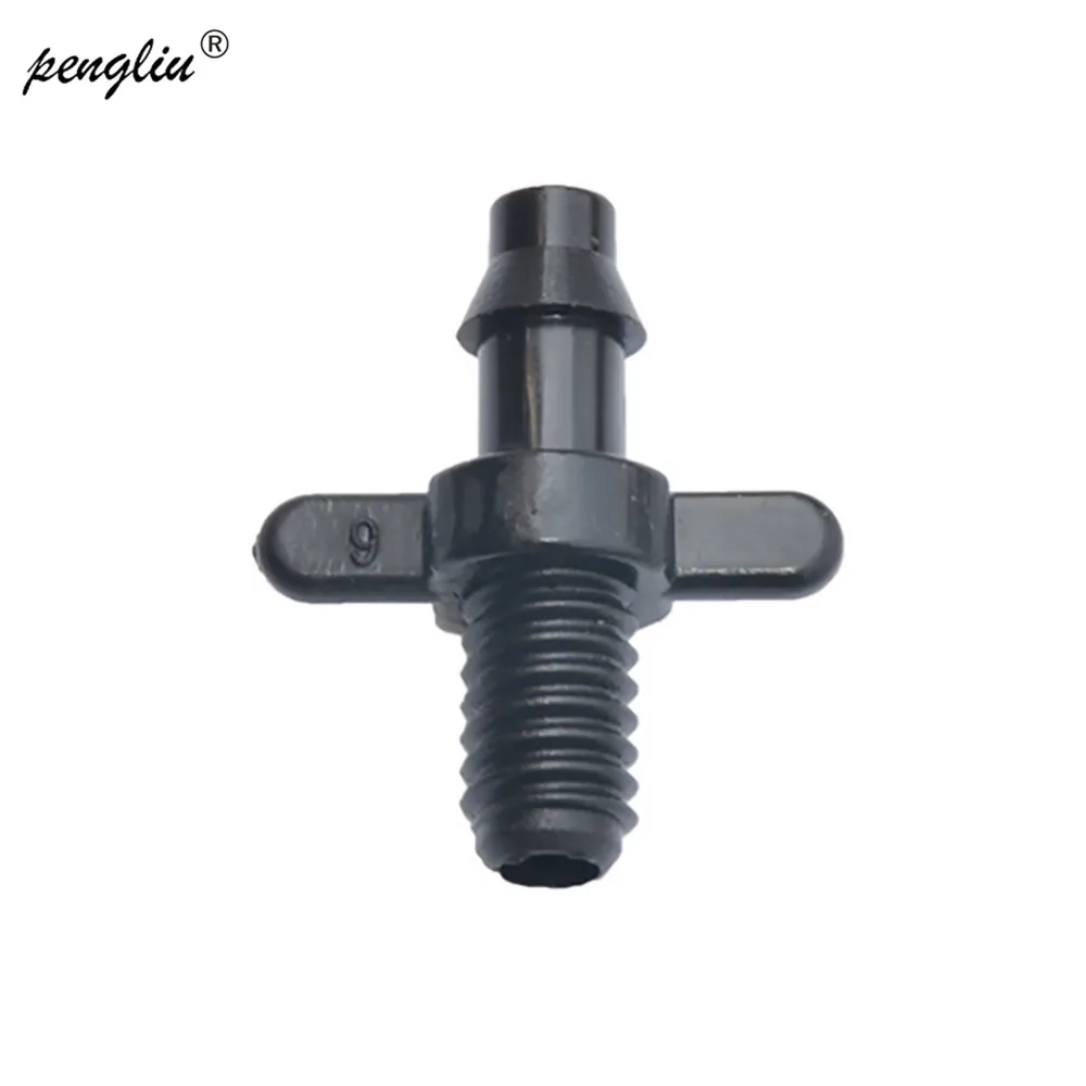 1/4 &quotдвойной разъем с бородкой двойные пути винтовая резьба 5 мм микро орошение 50