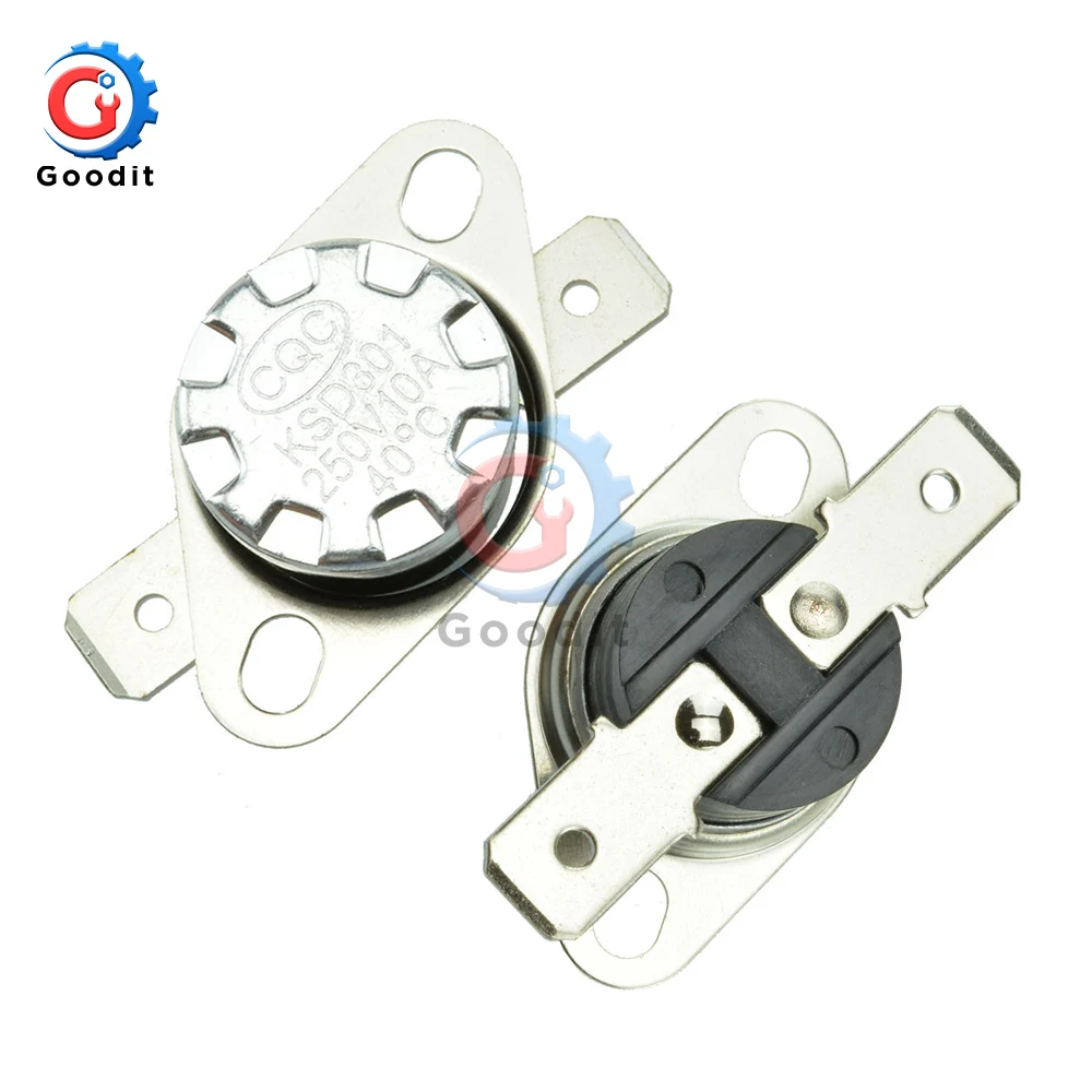 5 шт./лот KSD301 Нормально открытый термостат переключатель контроля температуры 10 А