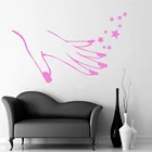 Наклейка с изображением самолета ногтей Наклейка для салона красоты водостойкие виниловые обои для дома виниловые Стикеры для декора украшения комнаты наклейки