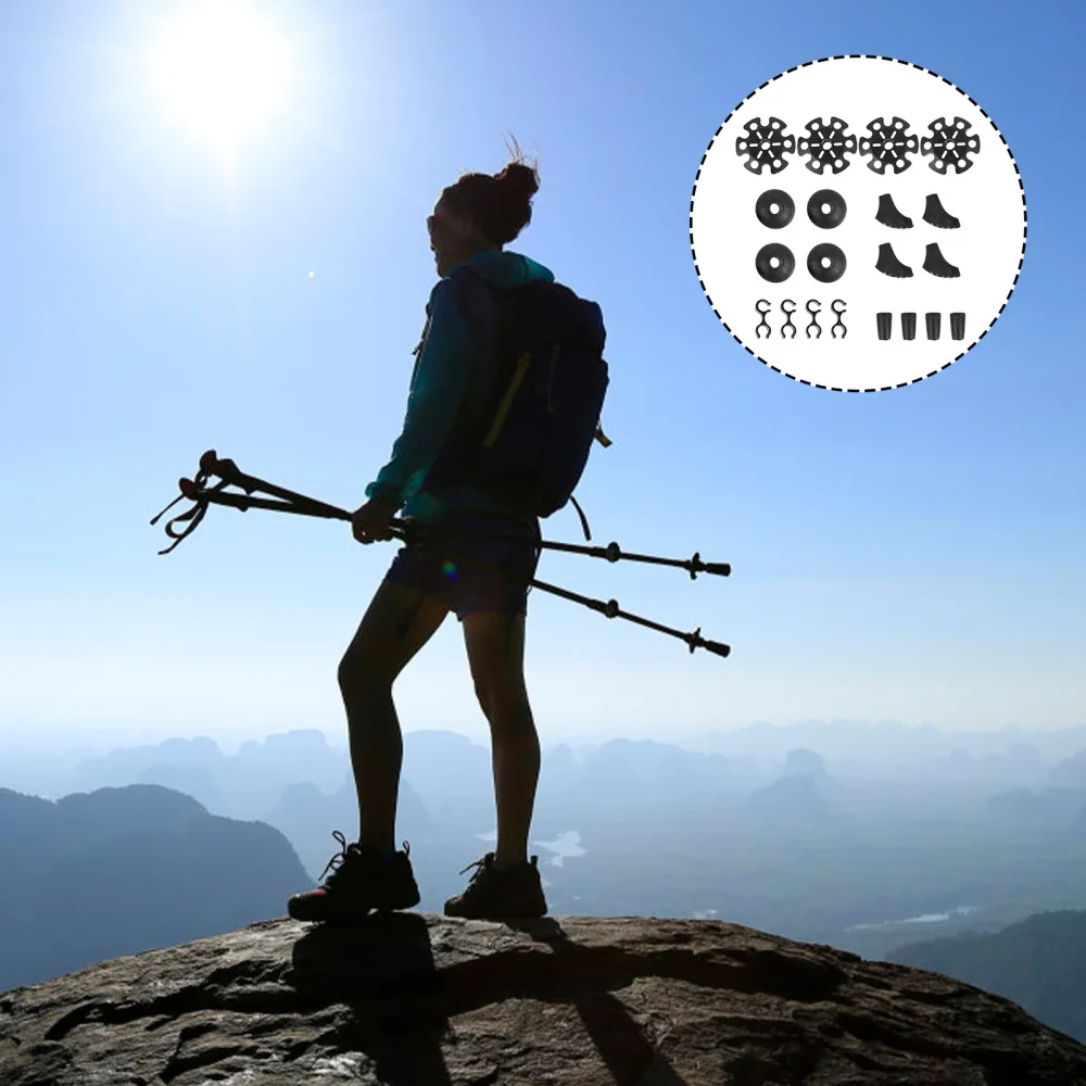 20pcs Trekking Pole Tips Accessories Non-slip Replacement Parts | Спорт и развлечения