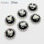 YWXINXI модный двойной цвет 10 шт. Стразы ювелирные изделия аксессуары из смолы имитация камелии цветок розы орнамент ручной работы