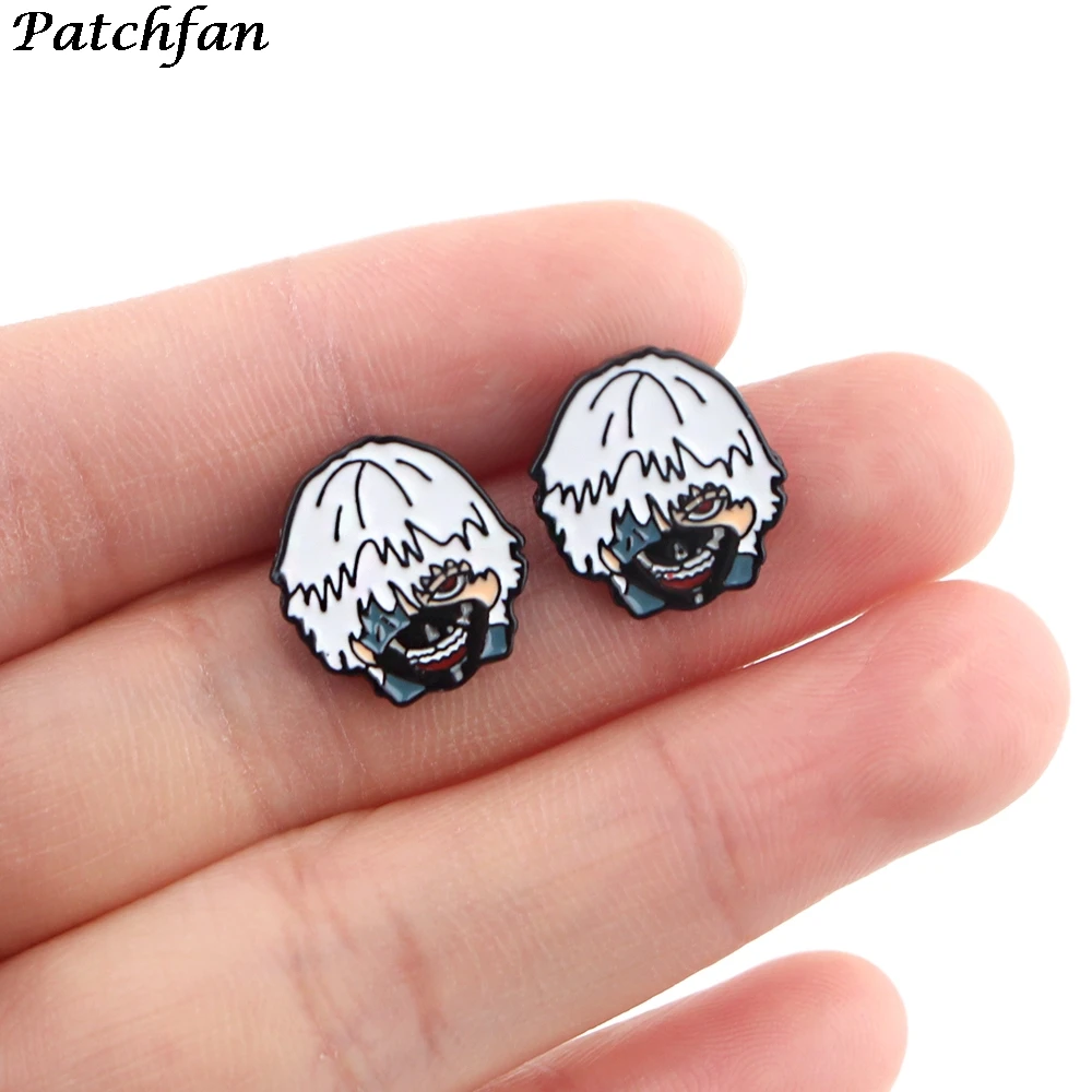 

12Pair AD080 Patchfan Anime Punk Man Earrings Decoration Accessories For Party Favors Jewelry Gifts For Girls