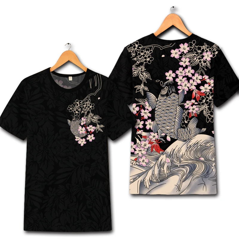 

Новый осенний зимний мужской цифровой футболка с короткими рукавами и принтом в виде древней Стиль Сказочный тонкий ледяной шелк большой Р...