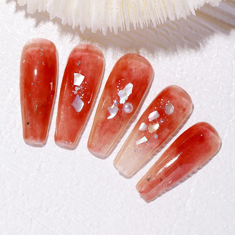 Fake Nail Art Tips Press on False Nails Full Cover Clear/Semi-Frosted/Full Matte Artificial Salon Accessories Tool | Красота и