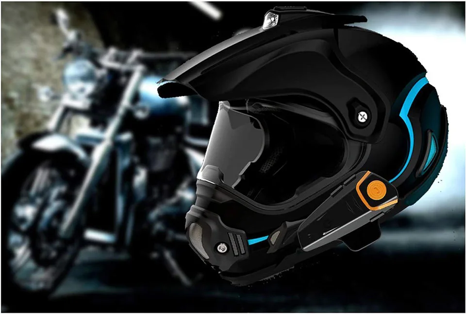 Bluetooth гарнитура для мотоциклетного шлема водонепроницаемая с микрофоном