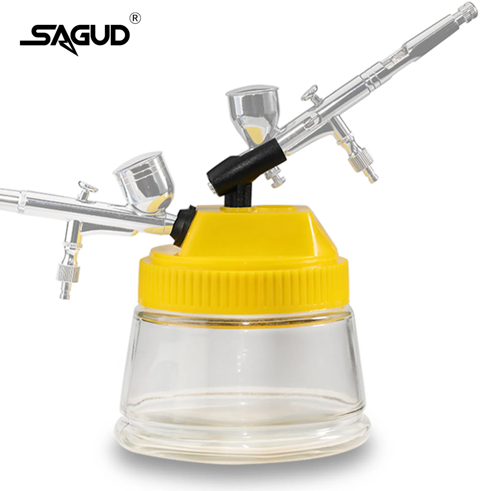 Инструмент для аэрографии 3-в-1 чистящий горшок с держателем чистый и удерживает