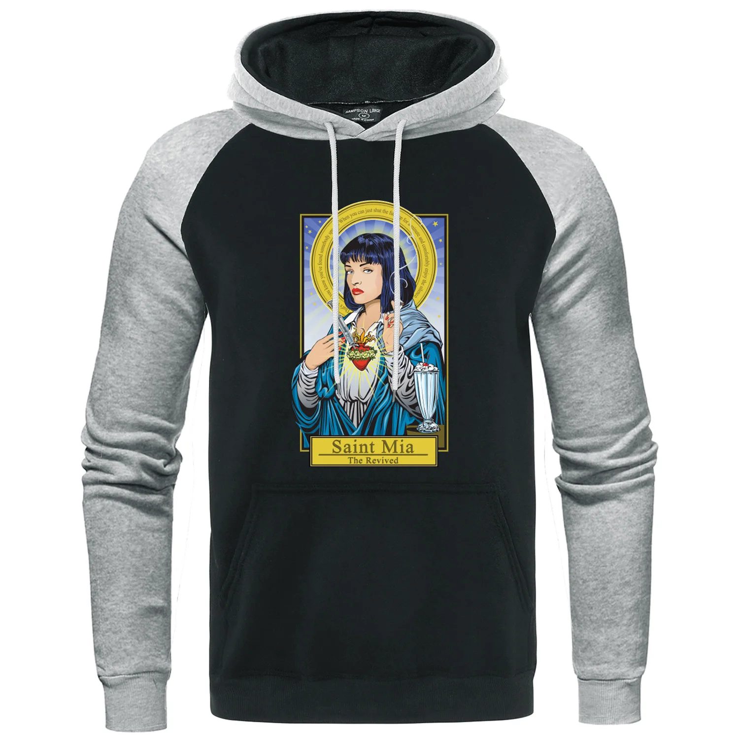 Мужская толстовка в стиле ретро с героями мультфильмов реглан хип хоп забавным