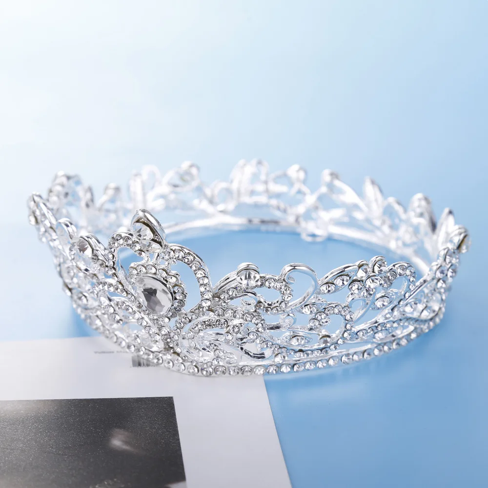 Тиара для невесты с кристаллами корона принцесса королева конкурс выпускной