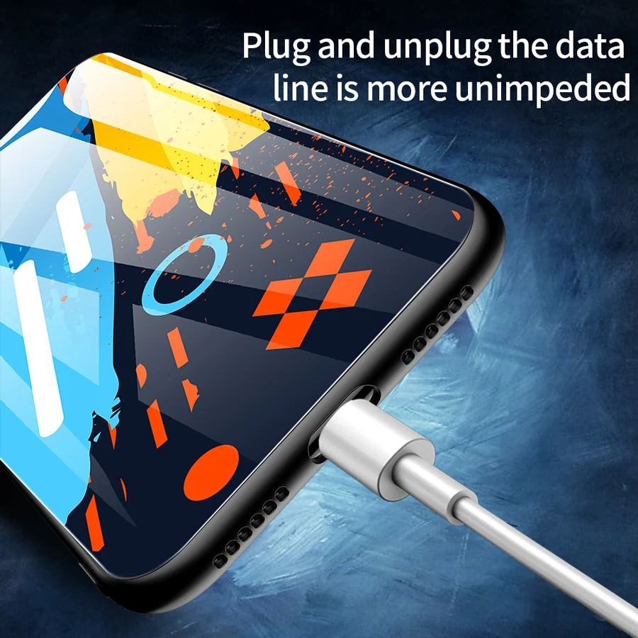 IQD чехол для iPhone 11 Pro стеклянный новый тренд защитный объектива ударопрочный