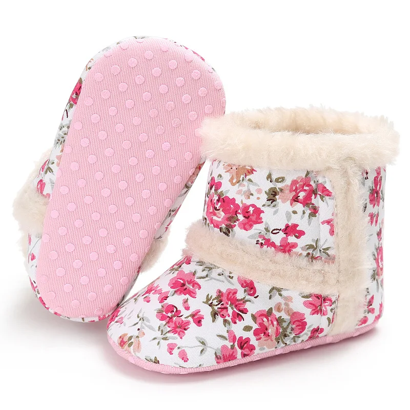 Ботинки для новорожденных с леопардовым принтом и хлопковой подкладкой|Сапоги| |