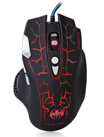 USB кабель оптическая игровая мышь 7 клавиш люминесцентная дыхательная лампа