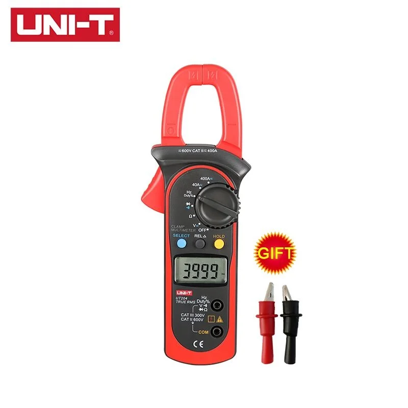 UT204 UNI-T UT201 UT202 UT202A UT203 UT204 UT204A цифровые клещи Вольтметр переменного/постоянного тока измеритель переменного тока сопротивление мульти тестер - Цвет: UT204