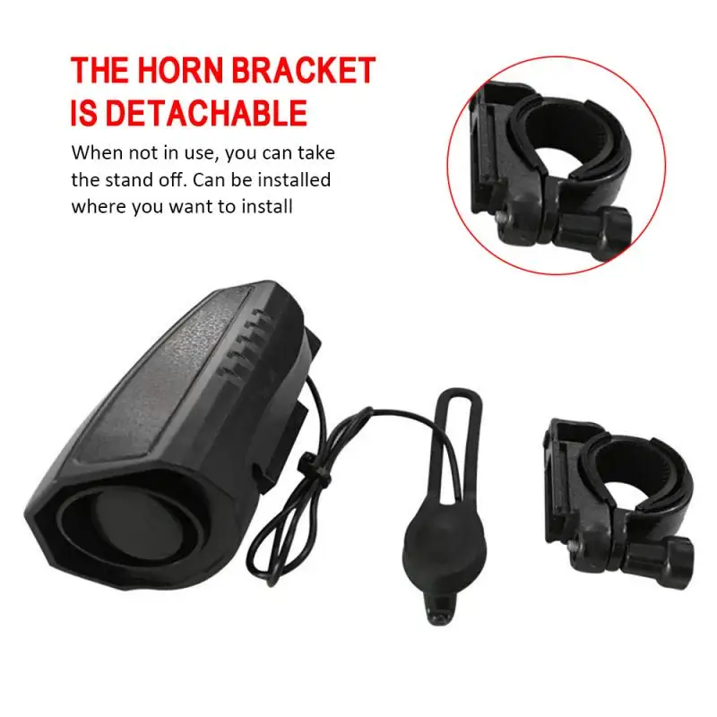 

123db Waterproof Bicycle Bell Cycling Electric Horn Bike Handlebar Ring Bells Riding Safety Warning Alarm Bell