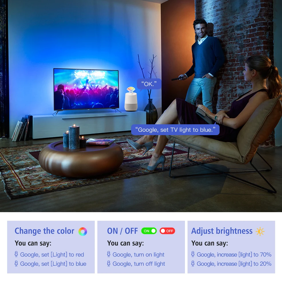 Tuya Smart LED полосы светильник Zigbee Светодиодная лента USB DC5V RGB гибкий диода работать с