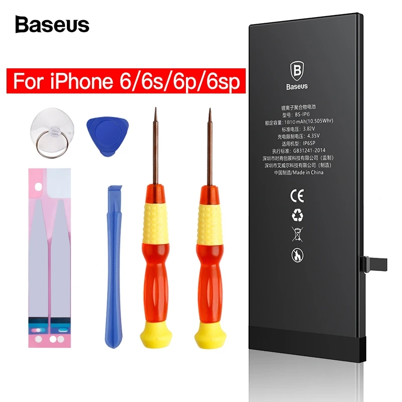 Baseus батарея мобильного телефона для iPhone 6S 6 s Plus 6plus оригинальная внутренняя сменная батарея реальная емкость батареи для iPhone6