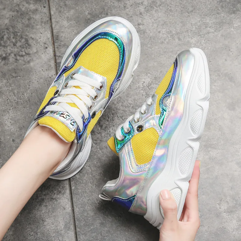 Женские кроссовки на плоской подошве FEDONAS классические из дышащей сетки с