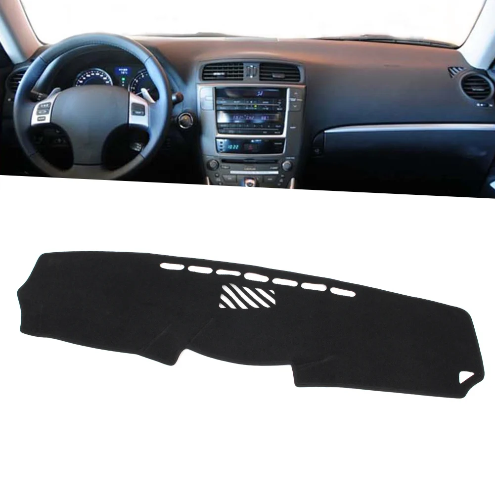 

Black Auto Dash Mat Dashboard Cover Dashmat For Lexus IS200 IS250 IS350 IS300 2006 2010 2011 2012 2013 Left Drive