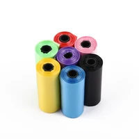 40 pcs 2 roll pet solid color garbage bag degradable clean up bag for home office kitchen car small sized garbage bag