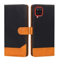 leather flip cover for samsung galaxy a12 galaxya12 a 12 sm a125f a125 wallet case for telefoonhoesjes samsung a12 nacho coque