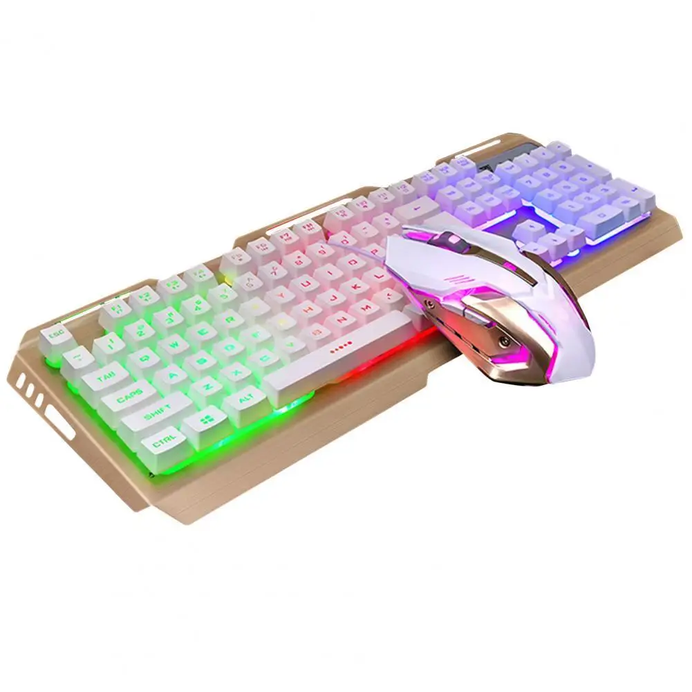 

Офисная механическая клавиатура и мышь, комбинированный набор, универсальная USB Проводная игровая клавиатура и мышь для рук, комплект для н...