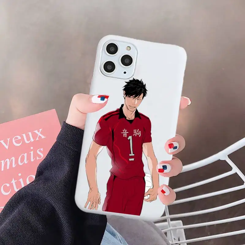 

Kuroo Tetsurou Haikyuu volleyball anime Phone Case Candy Color for iPhone 6 7 8 11 12 s mini pro X XS XR MAX Plus