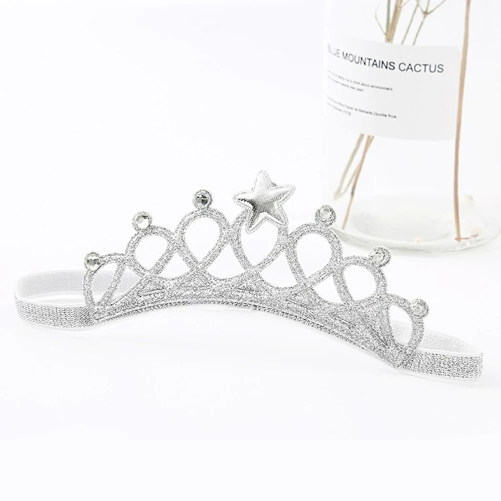 Модная детская корона на день рождения принцессы для девочек эластичная