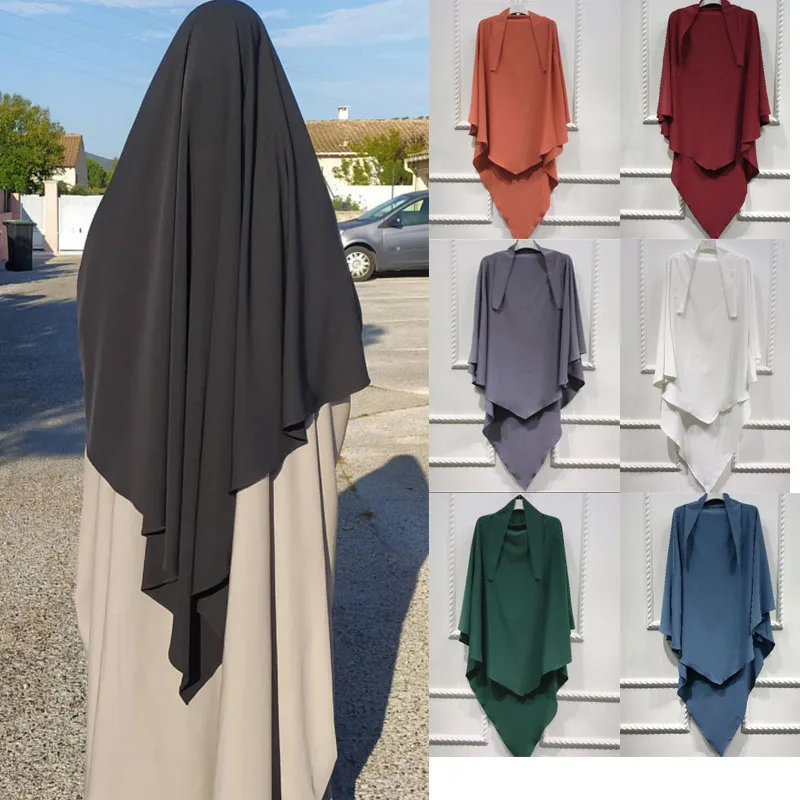 

ИД молитвенная одежда, химар, полное покрытие, Рамадан, мусульманский, арабский хиджаб для женщин, абайя, цзилабаб, мусульманская одежда, Niqab, Burqa