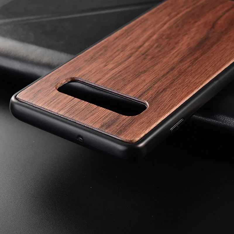 Чехол для samsung Galaxy S10 Plus тонкая деревянная задняя крышка ТПУ чехол на бампер для samsung S10 телефонные чехлы