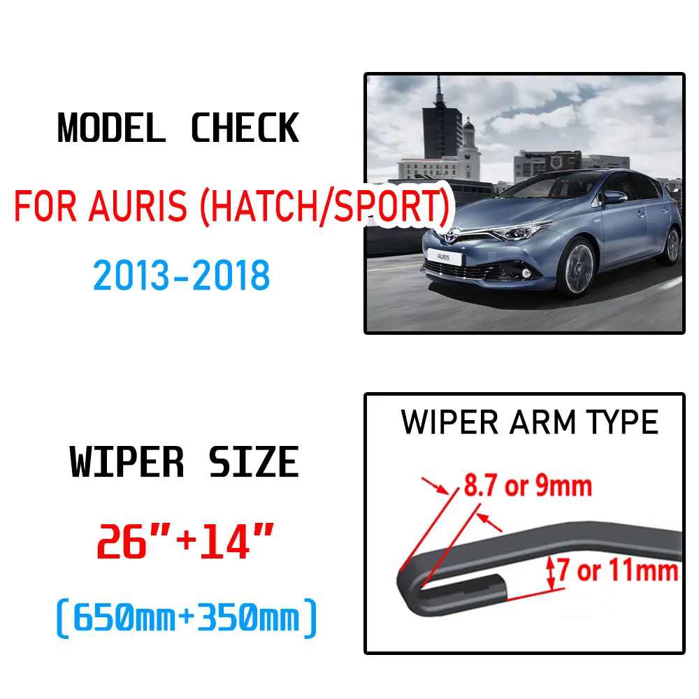 Для Toyota Auris E180 2013 2014 2015 2016 2017 2018 Спорт хэтчбек аксессуары стеклоочистителя