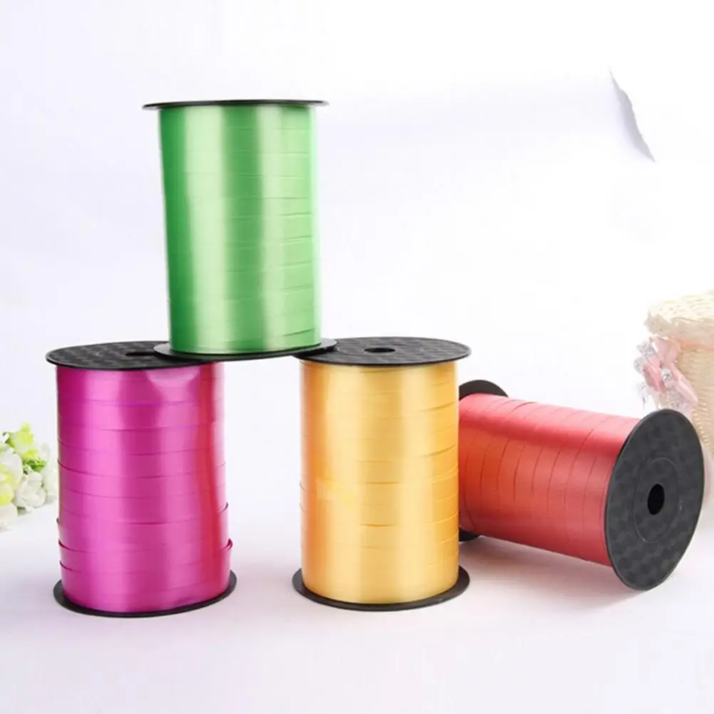 

250yards 5mm Multi Color Balloon Ribbon Roll DIY Gifts Crafts Foil Curling Wedding Birthday Party Decorations Kids Supplies