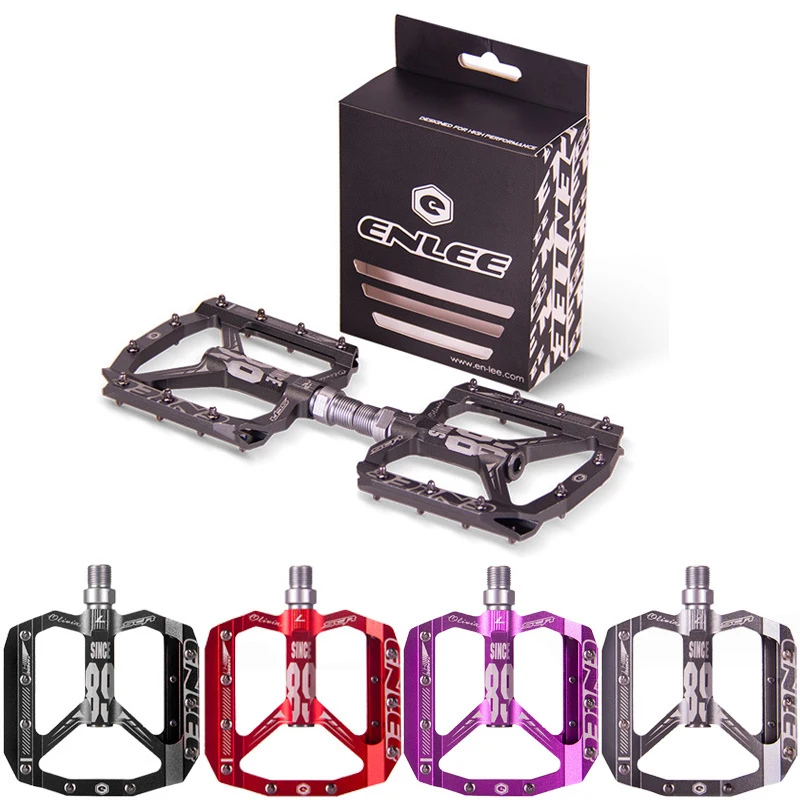 

3 Bearings MTB Bike Pedal Bicycle CR-MO 9/16" Spindle Three Pcs Ultra Sealed L7U Material +DU Aluminum Strong Powerful MTB Pedal