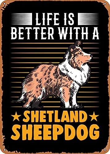 

Life is Better with A Vintage Look Metal Sign Patent Art Prints Retro Gift 8x12 Inch