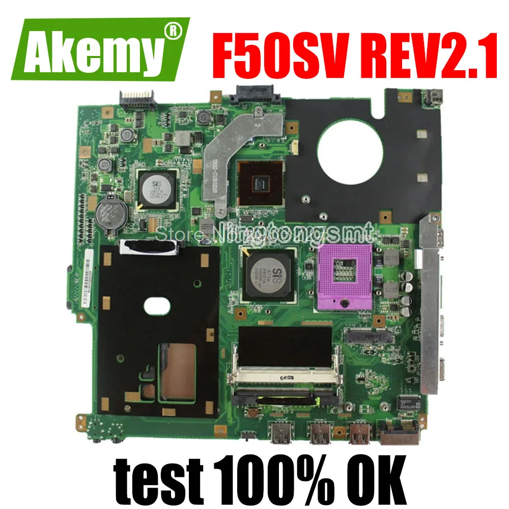 Материнская плата F50SV 8 память GT120M 1 ГБ ОЗУ для For Asus X61S материнская ноутбука тест