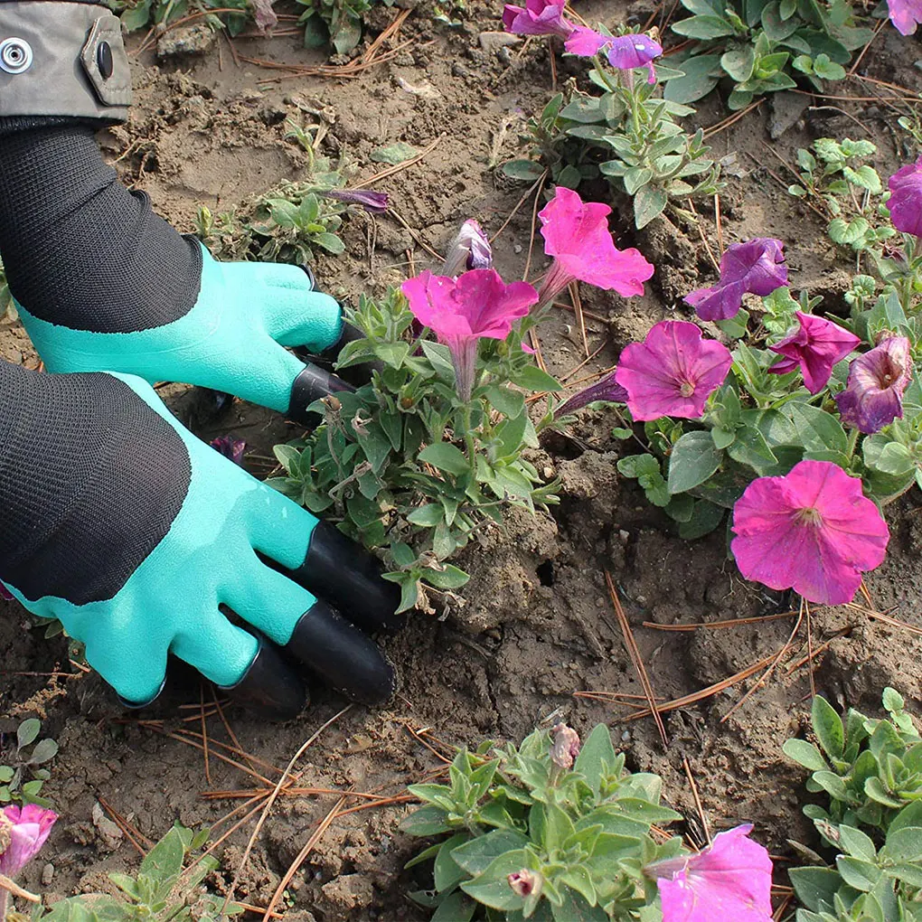 

Digging Gloves Claw ABS Plastic Garden Rubber Gloves Gardening Digging Planting Durable Waterproof Work Glove Outdoor Gadgets