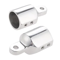 2pcs marine bimini eye end top caps tube heavy duty fitting assembly hardware 1 pipe boats eye end cap stainless steel