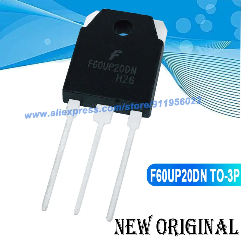 

(5 Pieces) F60UP20DN FFA60UP20DN 200V 60A TO-3P / USR60P12 FDA38N30 300V 38A FTW40N20A TO-3P