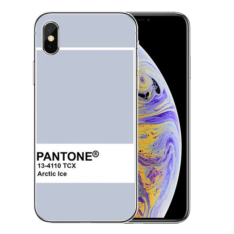 Силиконовый чехол Pantone для iphone 11Pro Max 11 XR XS X 8 7 6 6S Plus 5 5S SE 2020 | Мобильные телефоны и