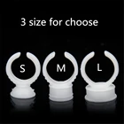 Одноразовые кольца с чернилами для татуажа, 100 шт., чашки SML, пигментный держатель для перманентного макияжа, контейнер для наращивания ресниц и бровей, разделитель клея