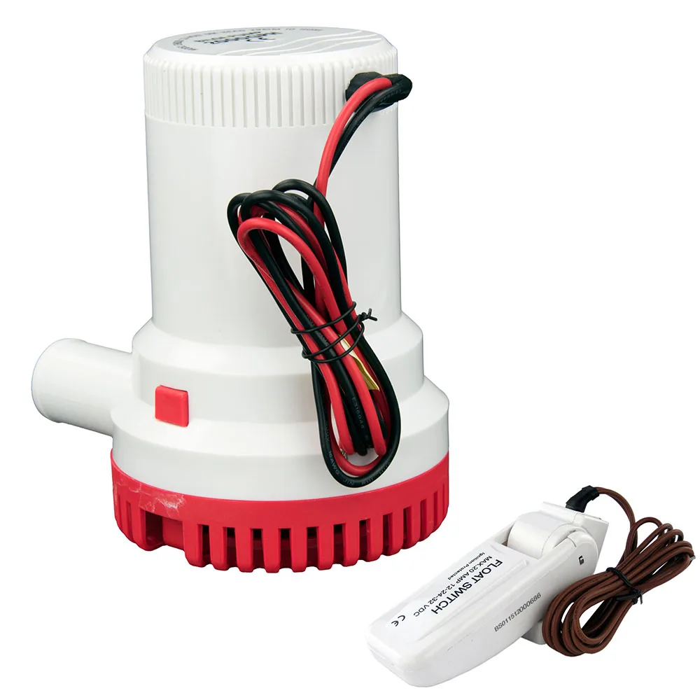 12 В 2000 галлонов/час откачивающий насос для морской лодки погружной водяной с