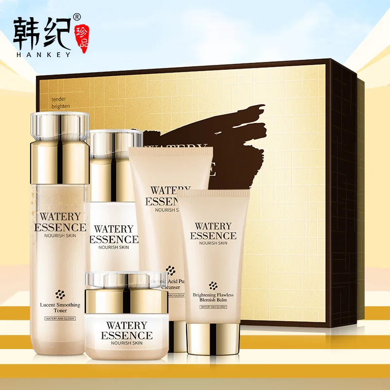 Набор для ухода за кожей Haney luxury из пяти предметов увлажняющая и мягкая упаковка