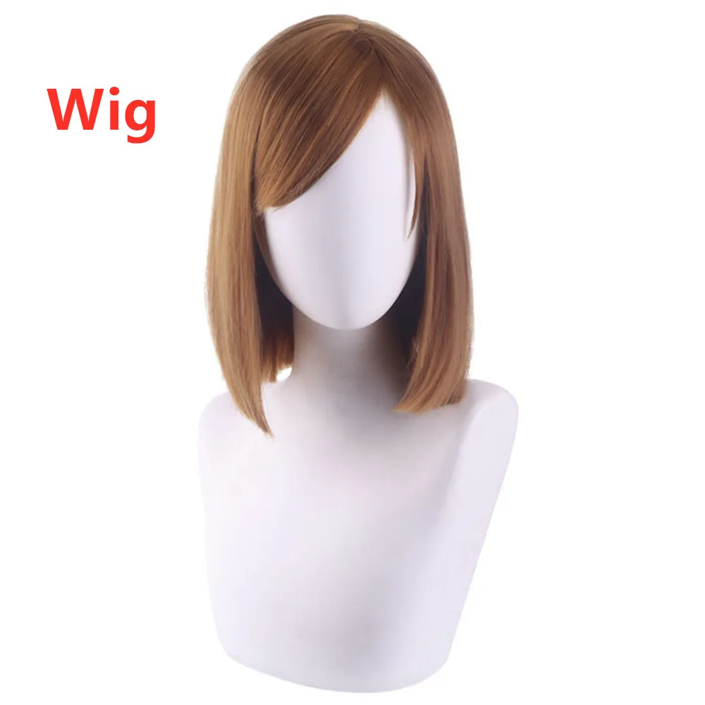 

2021 New Anime Jujutsu Kaisen Kugisaki Nobara Dress Uniform Full Set Cosplay Costume + Wig + Accessories