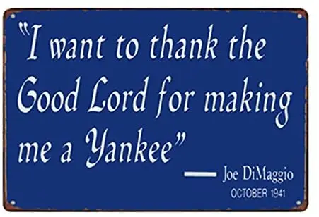 Спасибо за то что сделал меня yankee металлическая Жестяная Табличка Настенный