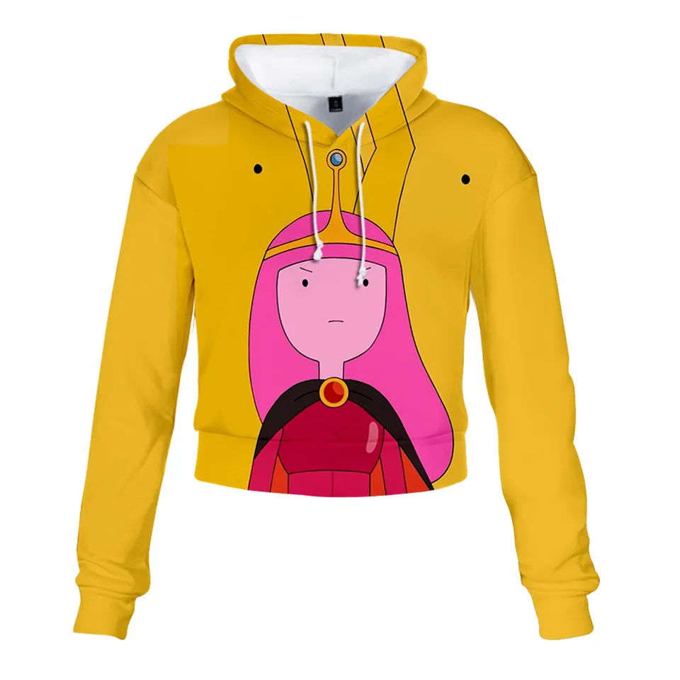 Adventure Time Finn And Jake собака уход за кожей лица 3D укороченная толстовка с капюшоном
