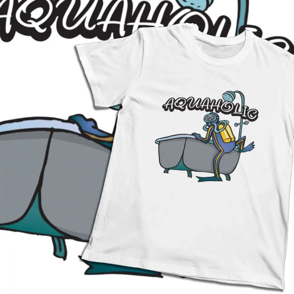 Crewneck воды для аквалангиста Diver Акула Дайвинг футболка популярные мужские мягкие