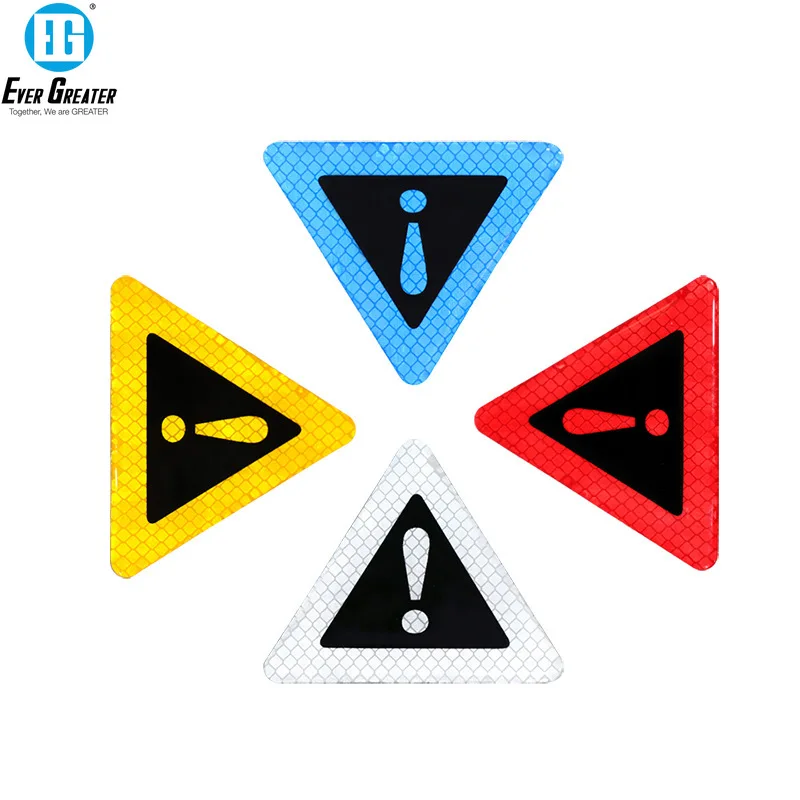 

Автомобильные треугольные светоотражающие полосы Предупреждение аварийный предупреждающий знак, наклейка, безопасность ночного вождения...
