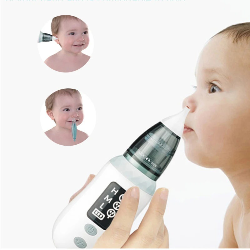 

Newborn Kid Baby Nasal Aspirator Electric Rechargeable Baby Nose Cleaner Sniffling Equipment Safe Hygienic Nose Aspirator