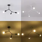 Современная Лофт светодиодная Люстра Свет ветки дерева люстра лампа декоративная люстра потолочный светильник для кухни гостиной