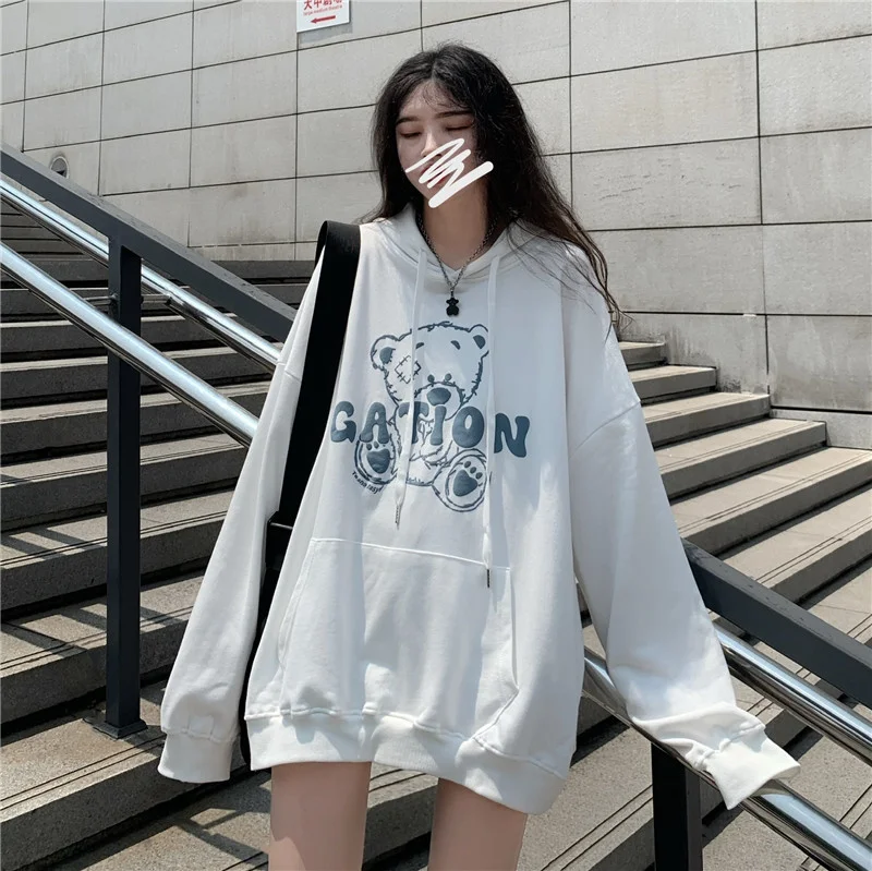 

CMAZ Autumn Large Size Women's Hooded Mid-Length Coat Sweatshirt Women's Trendy 200kg