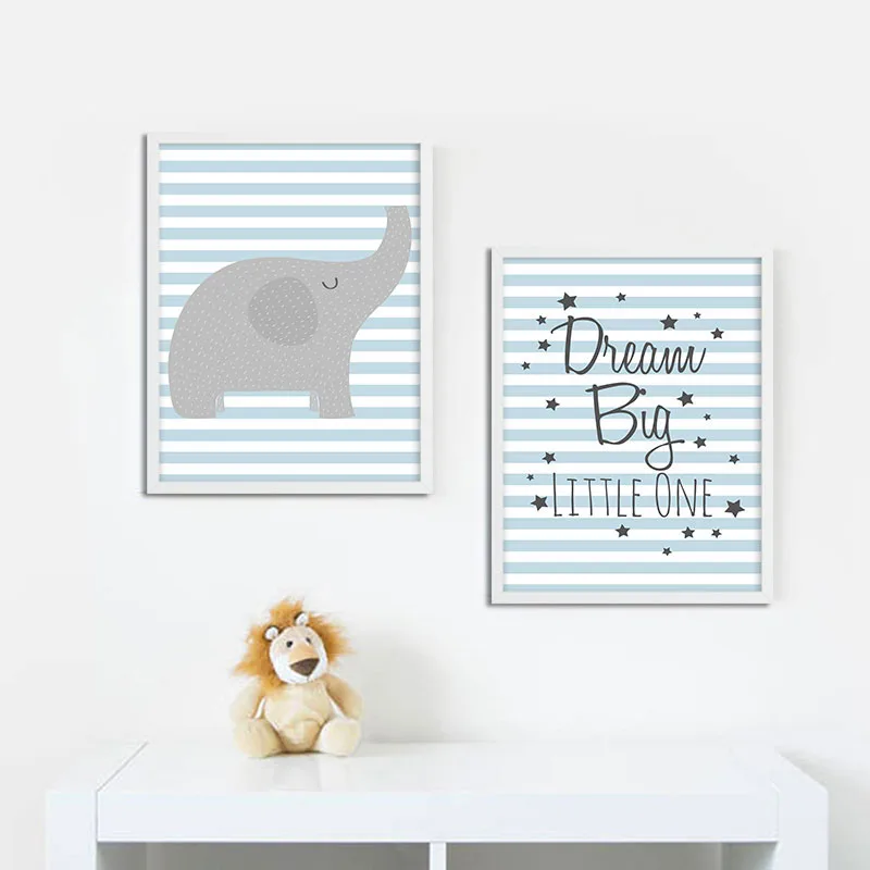 Лесной постеры с животными и принтами Детские Wall Art Холст Картины скандинавском